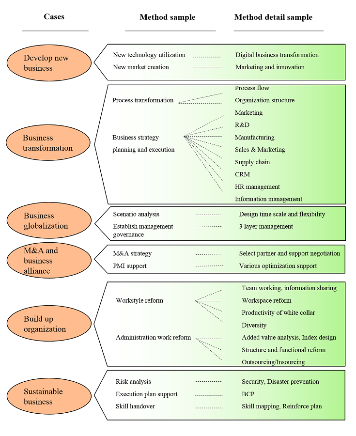 Enlarge this picture Strategy consulting support example